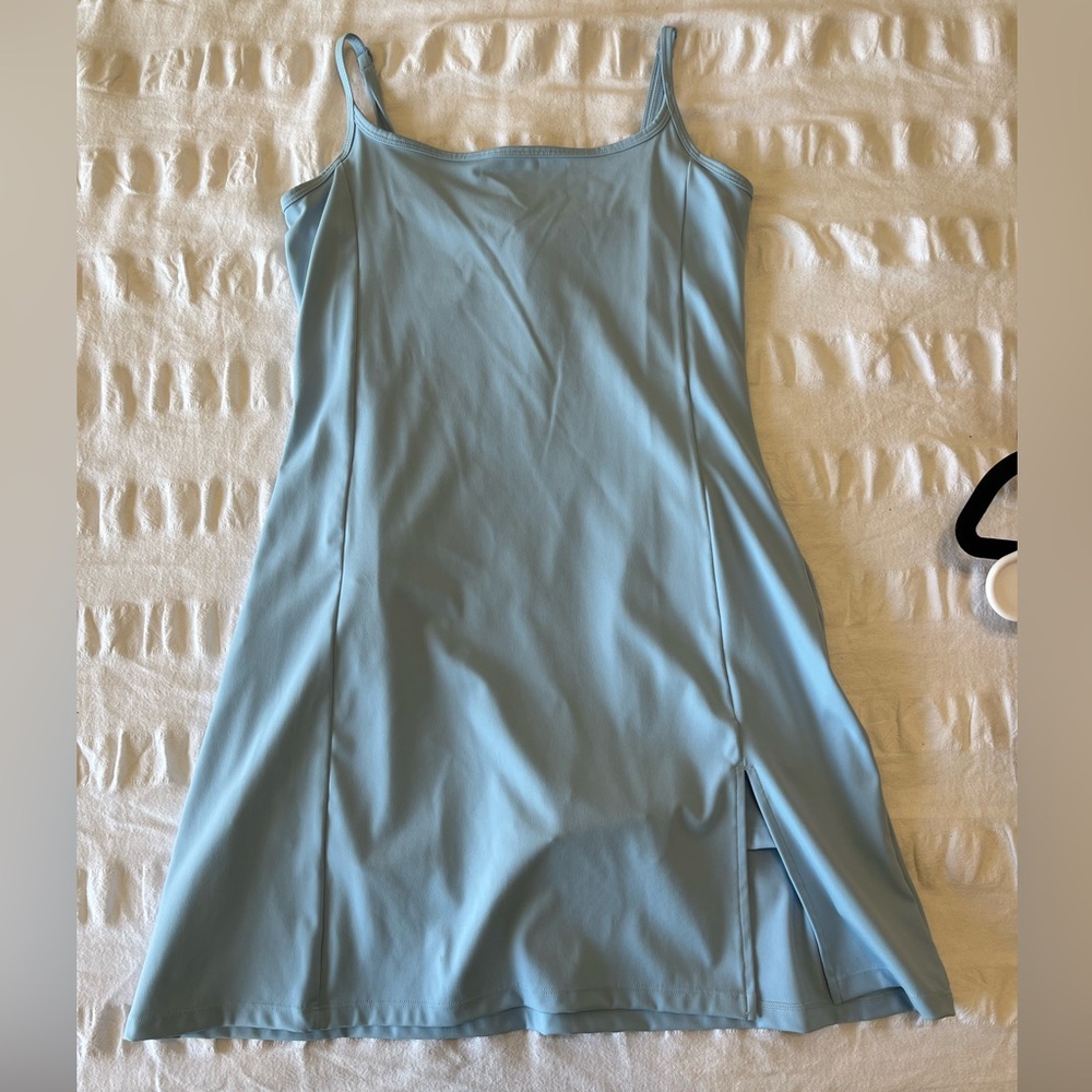 Light blue athletic skort golf mini dress